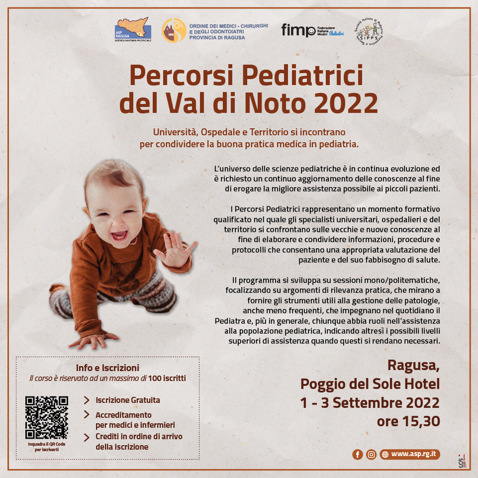 ASP - Percorsi Pediatrici del Val di Noto 2022
