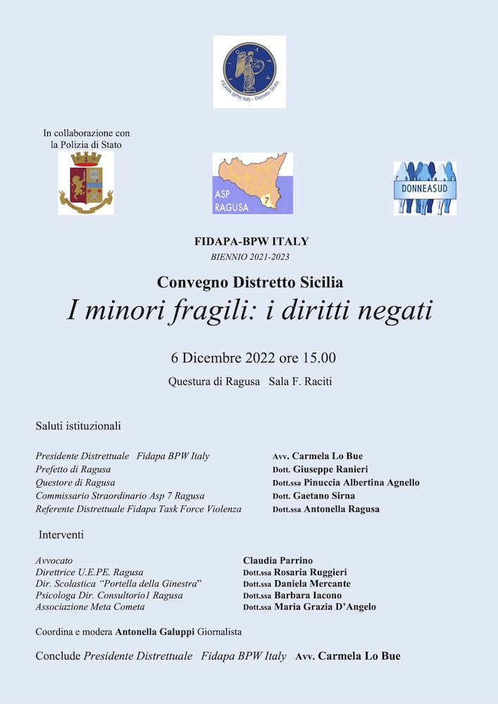 ASP - Convegno FIDAPA Distretto Sicilia 